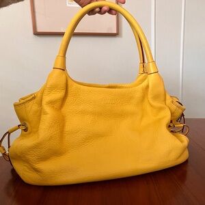 Kate Spade Yellow Leather Shoulder Bag